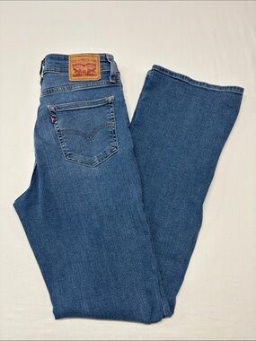 Levi's Women's Blue Bootcut Jeans 243 casual comfort work school trendy y2k chic
